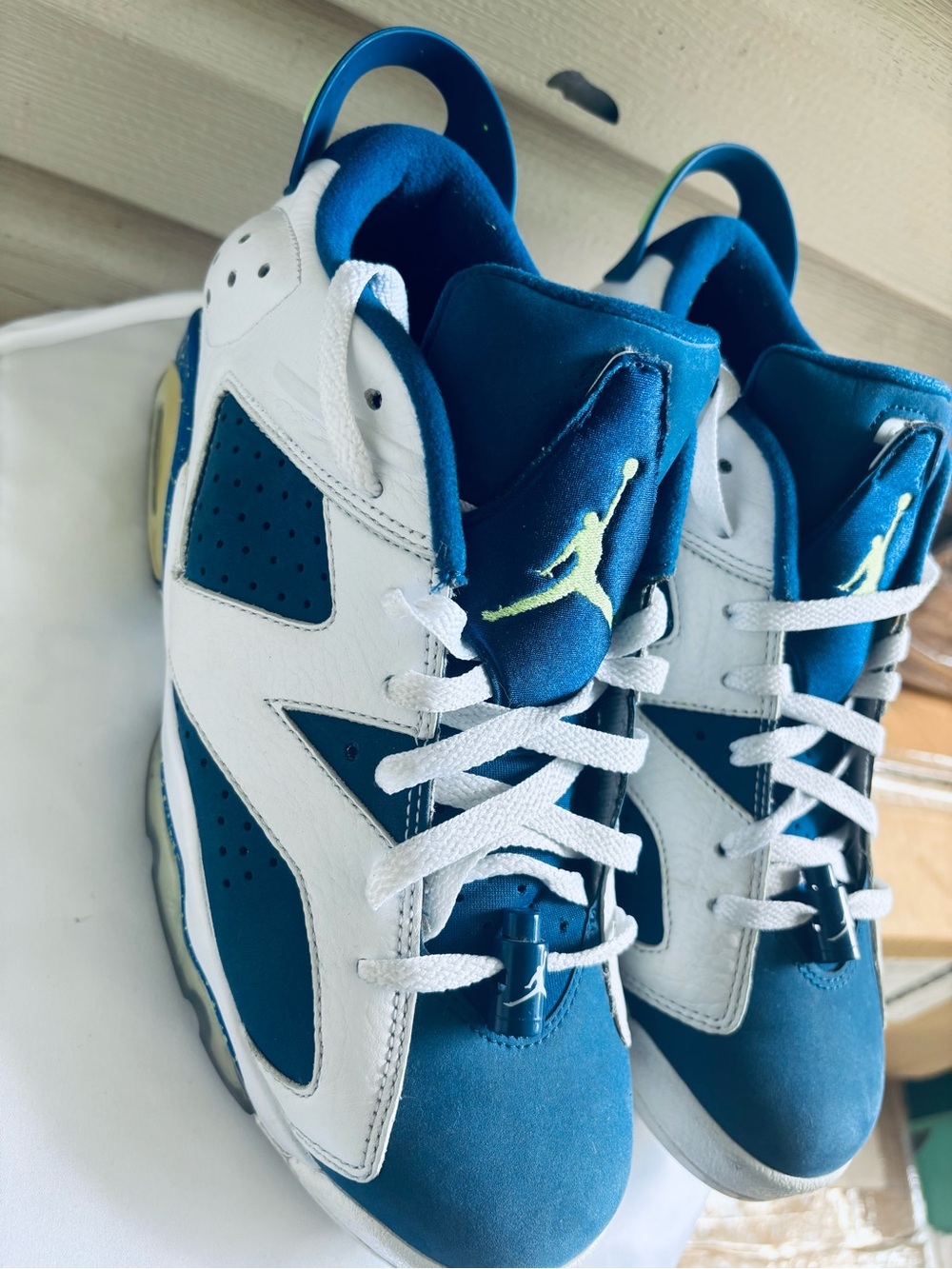 Men Nike Air Jordan 6 Low "Ghost Green" - Picture 8 of 13